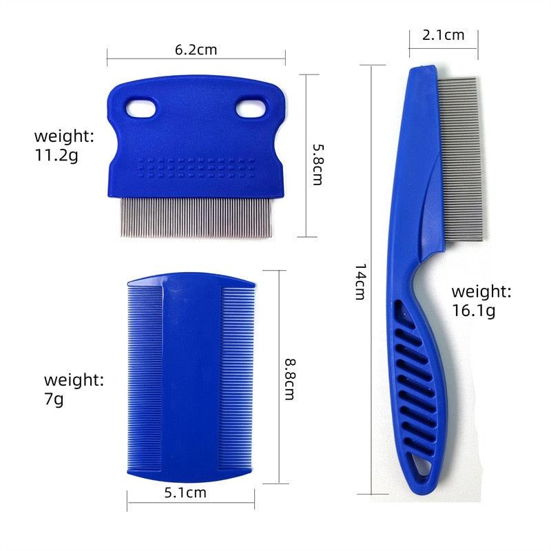 Stainless Steel Fine-Tooth Flea Comb – Dog & Cat Grooming – alternate view 5