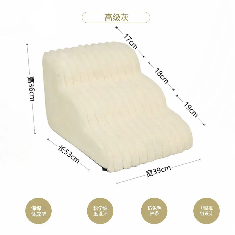 Non-Slip Pet Stairs with 35° Slope Ramp – High Resilience Sponge Steps – alternate view 18