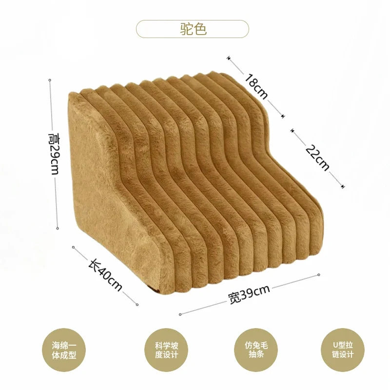 Non-Slip Pet Stairs with 35° Slope Ramp – High Resilience Sponge Steps – alternate view 15