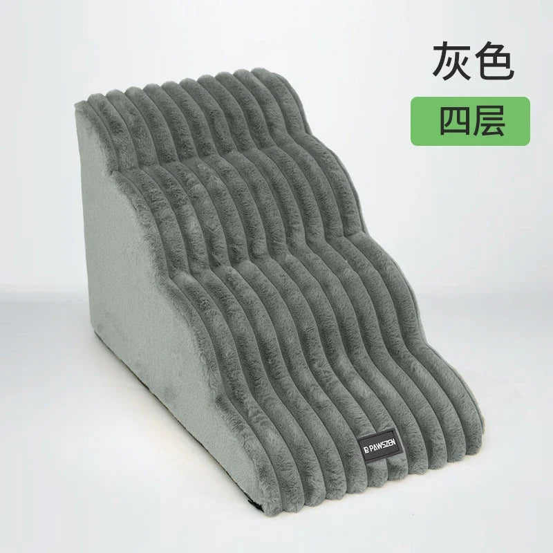 Non-Slip Pet Stairs with 35° Slope Ramp – High Resilience Sponge Steps – alternate view 6
