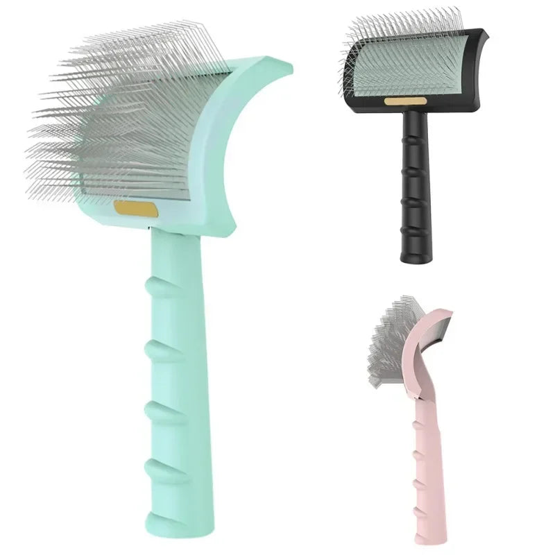 Dog Grooming Comb – Deshedding Slicker Brush with Massage Pins – alternate view 6