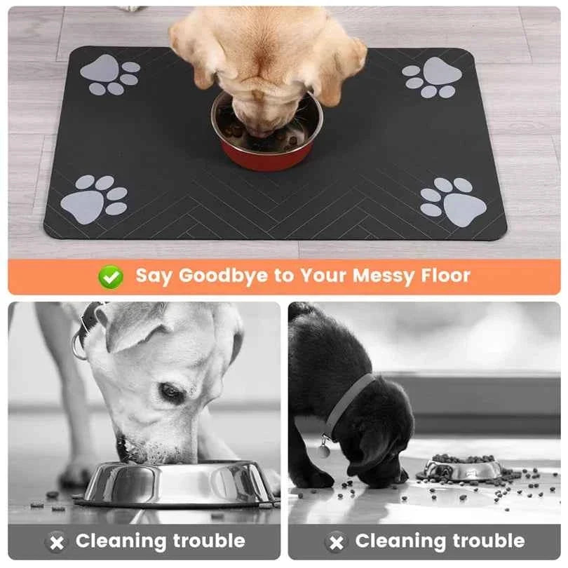 Waterproof Pet Food Mat for Dogs & Cats: Keep Floors Clean – alternate view 4