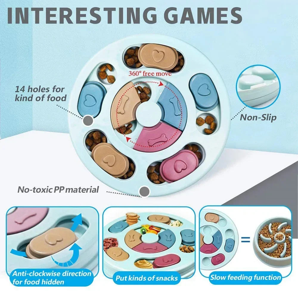 Interactive Dog Puzzle Slow Feeder for IQ Training and Healthy Eating – alternate view 3