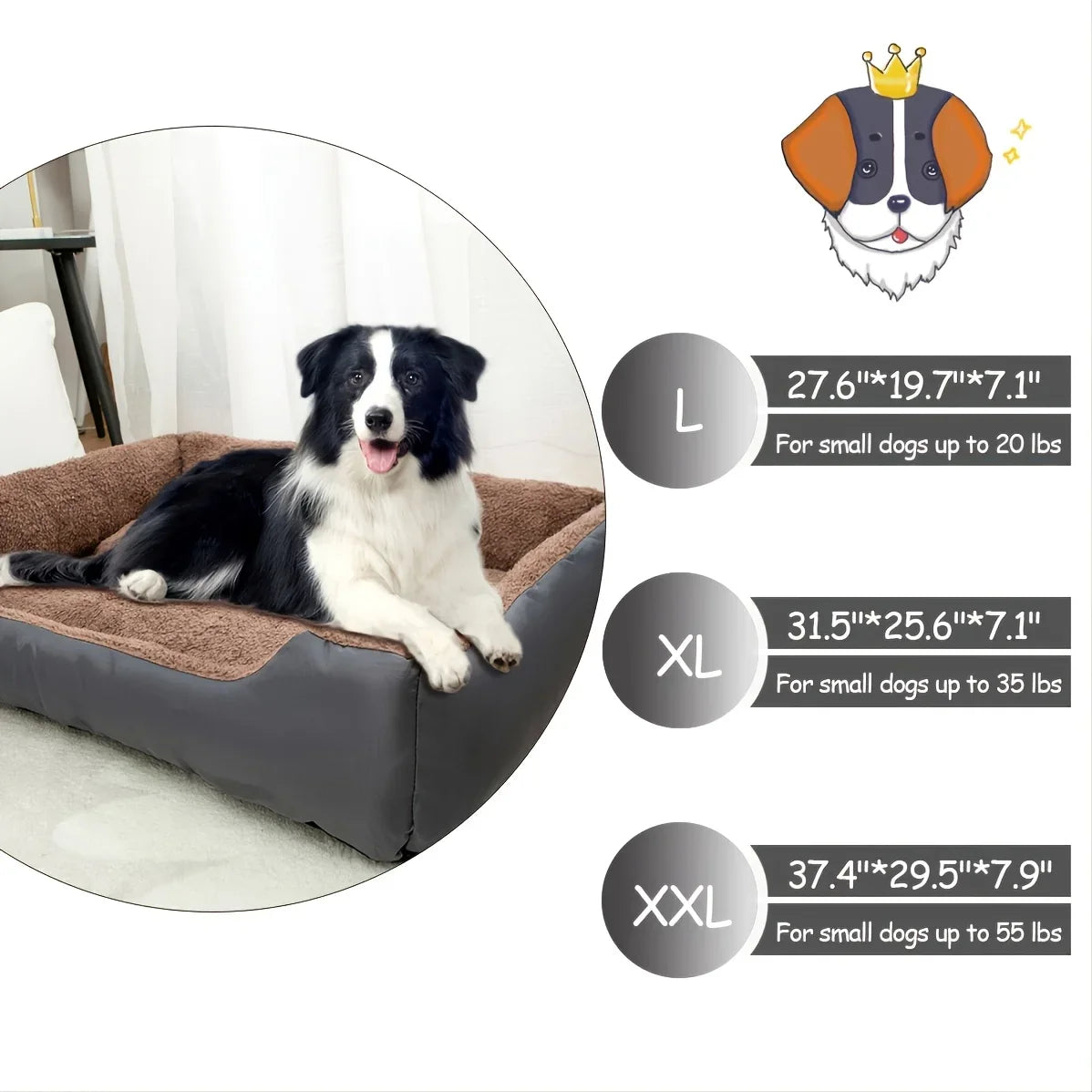 Dog Sofa Bed – Blanket & Cushion Pet Bed – alternate view 7