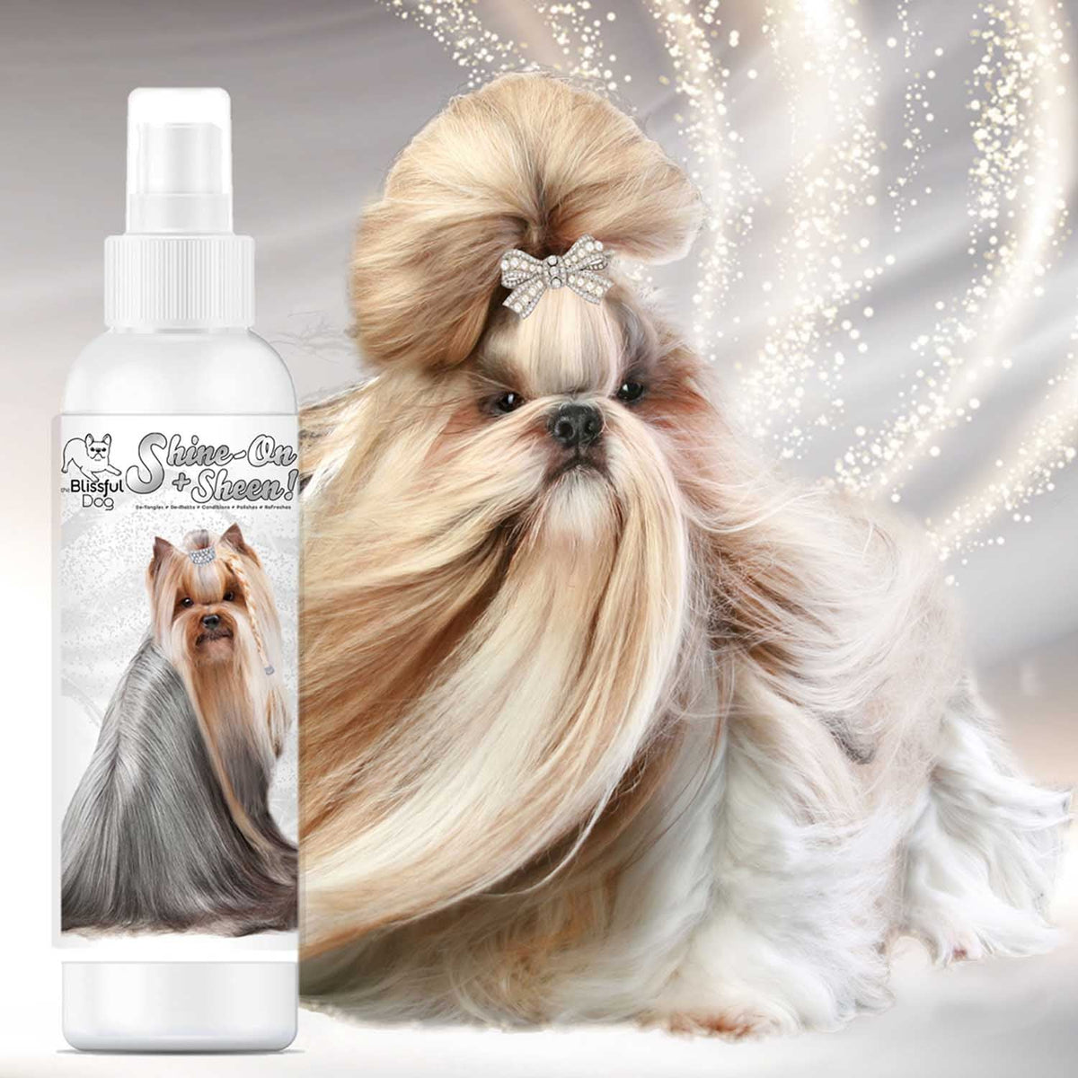 Shine-On+Sheen Dog De-Tangling Coat Spray – alternate view 2