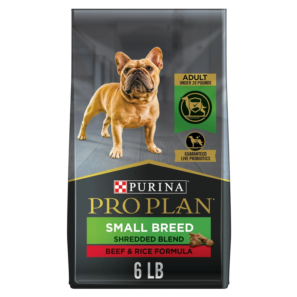 Pro Plan Small Breed Beef & Rice Dog Food – 6 lb – front view