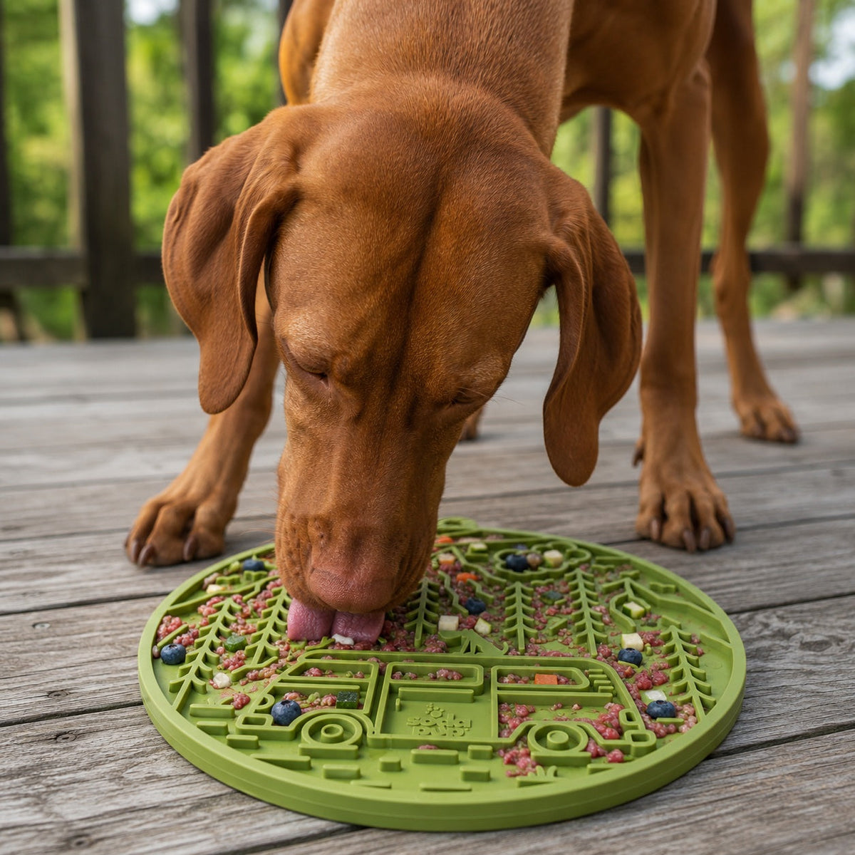 Camp Retro Van Enrichment Lick Mat – Suction Cups, USA Made – alternate view 9