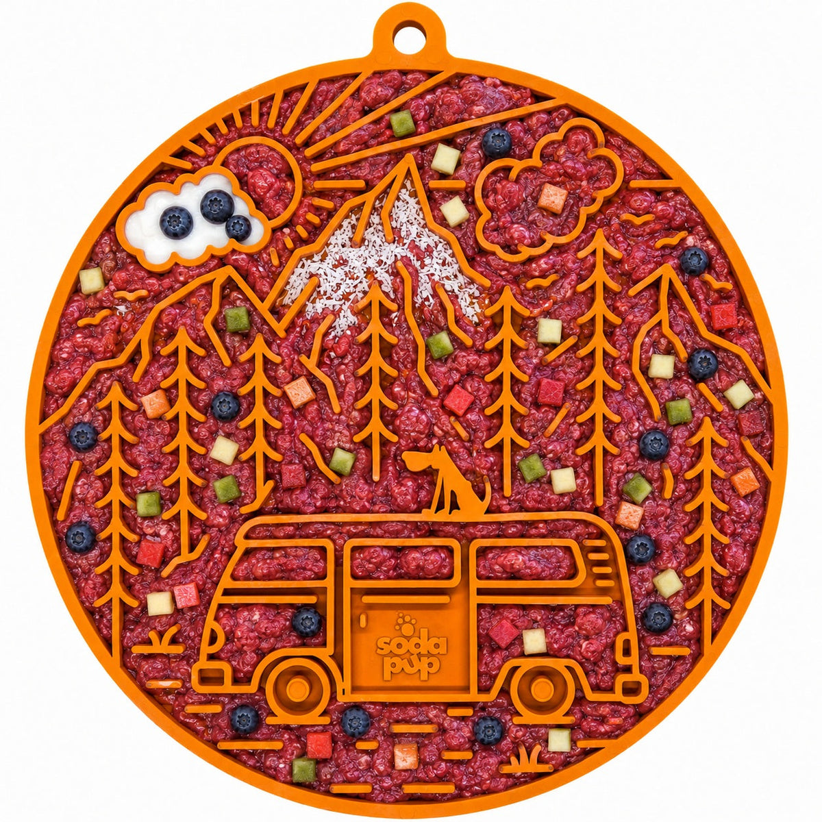 Camp Retro Van Enrichment Lick Mat – Suction Cups, USA Made – alternate view 12