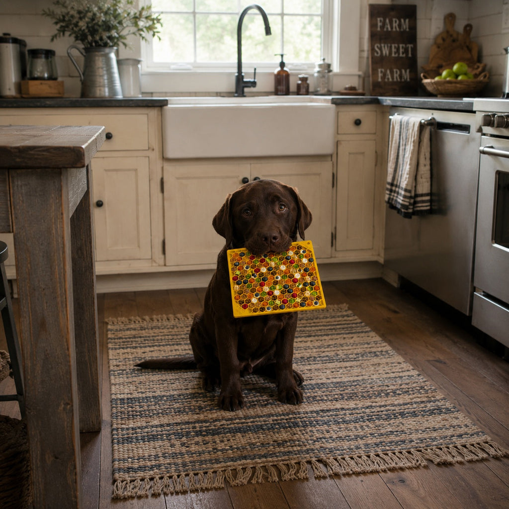 Honeycomb Enrichment Lick Mat for Dogs & Cats – Anxiety Relief – alternate view 13