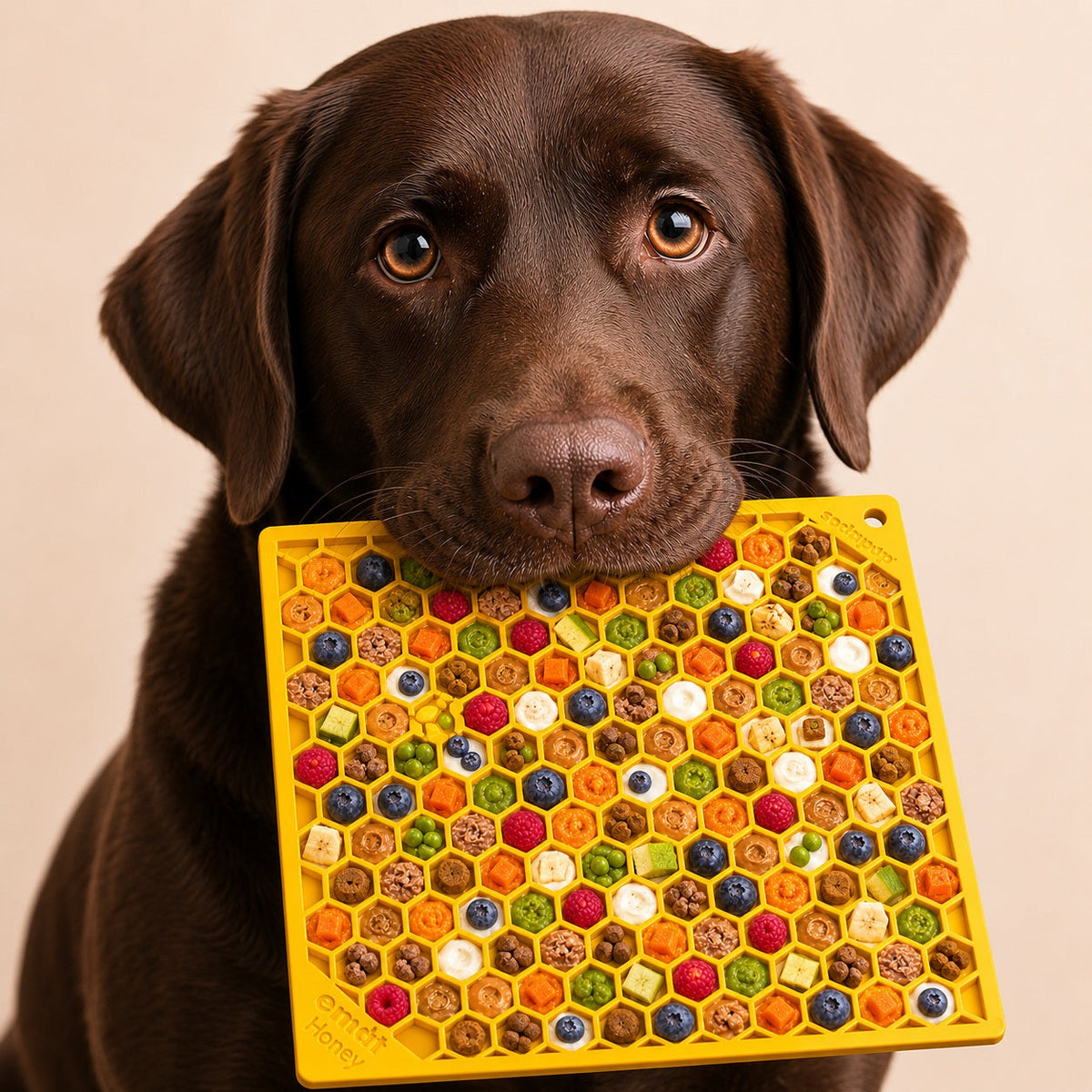 Honeycomb Enrichment Lick Mat for Dogs & Cats – Anxiety Relief – alternate view 4