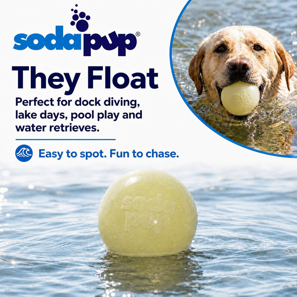SodaPup Glitter Ball glow in the dark soft rubber dog toy 2-pack – photo 6 of 10