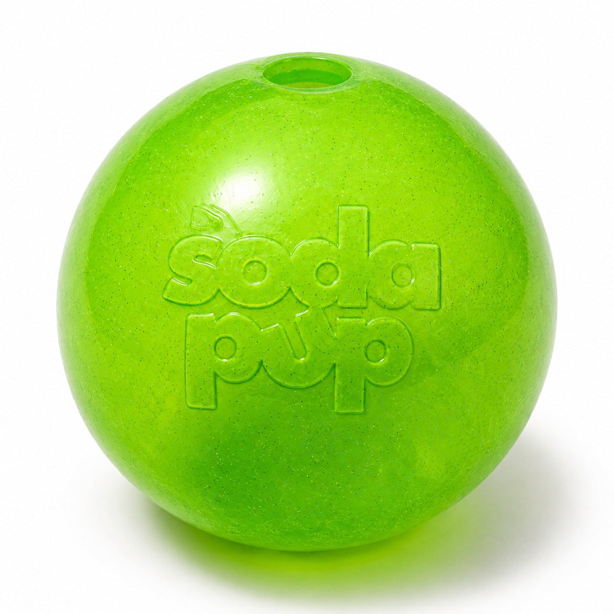 SodaPup Glitter Ball green soft rubber dog toy 2-pack – photo 2 of 8