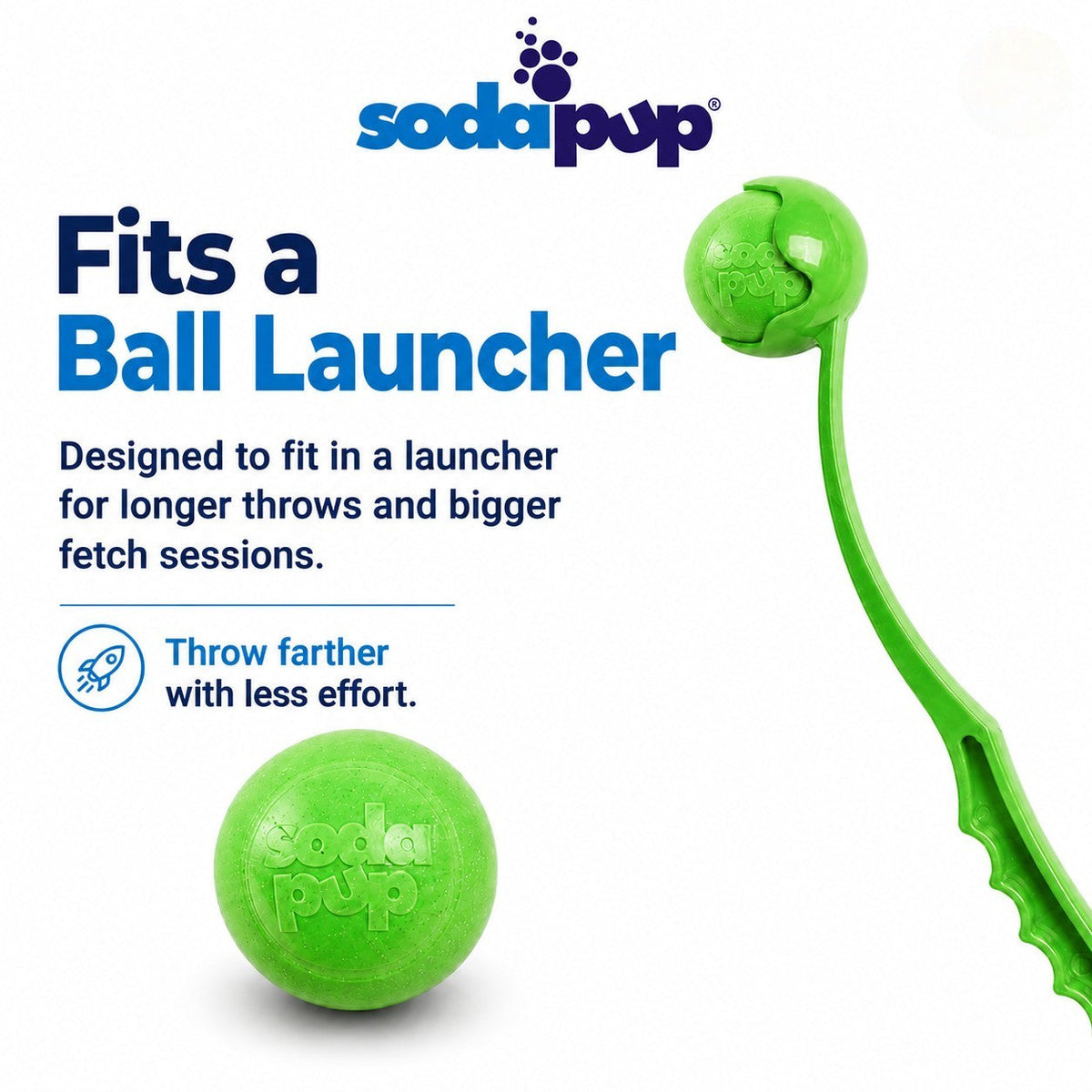 SodaPup Glitter Ball green soft rubber dog toy 2-pack – photo 6 of 8