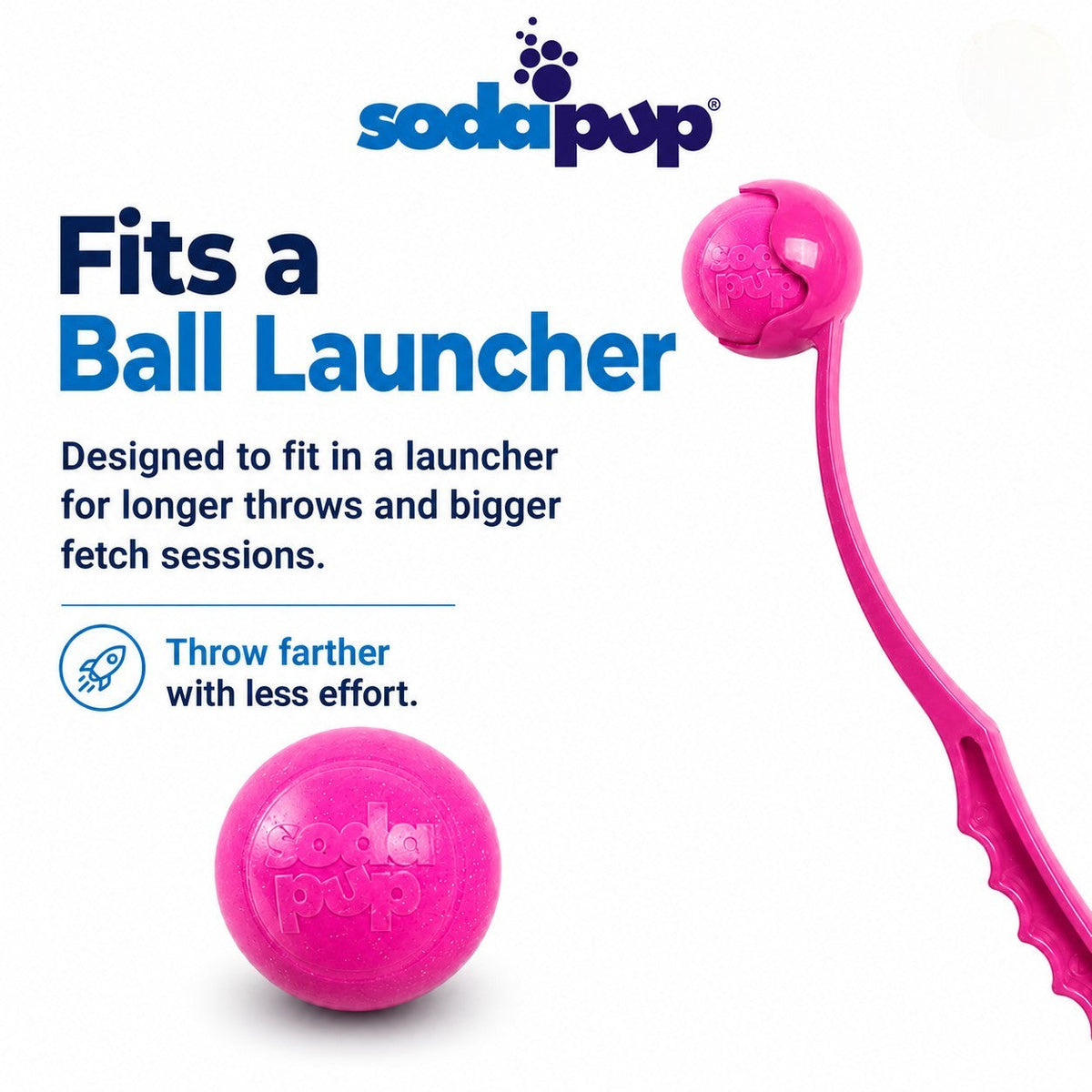 SodaPup Princess Pack pink glitter ball and unicorn horn chew toy set – photo 7 of 10