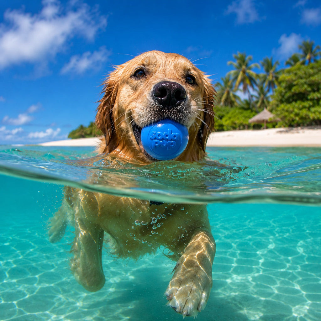 SodaPup Squeak Ball squeaky floating dog toy – photo 2 of 16