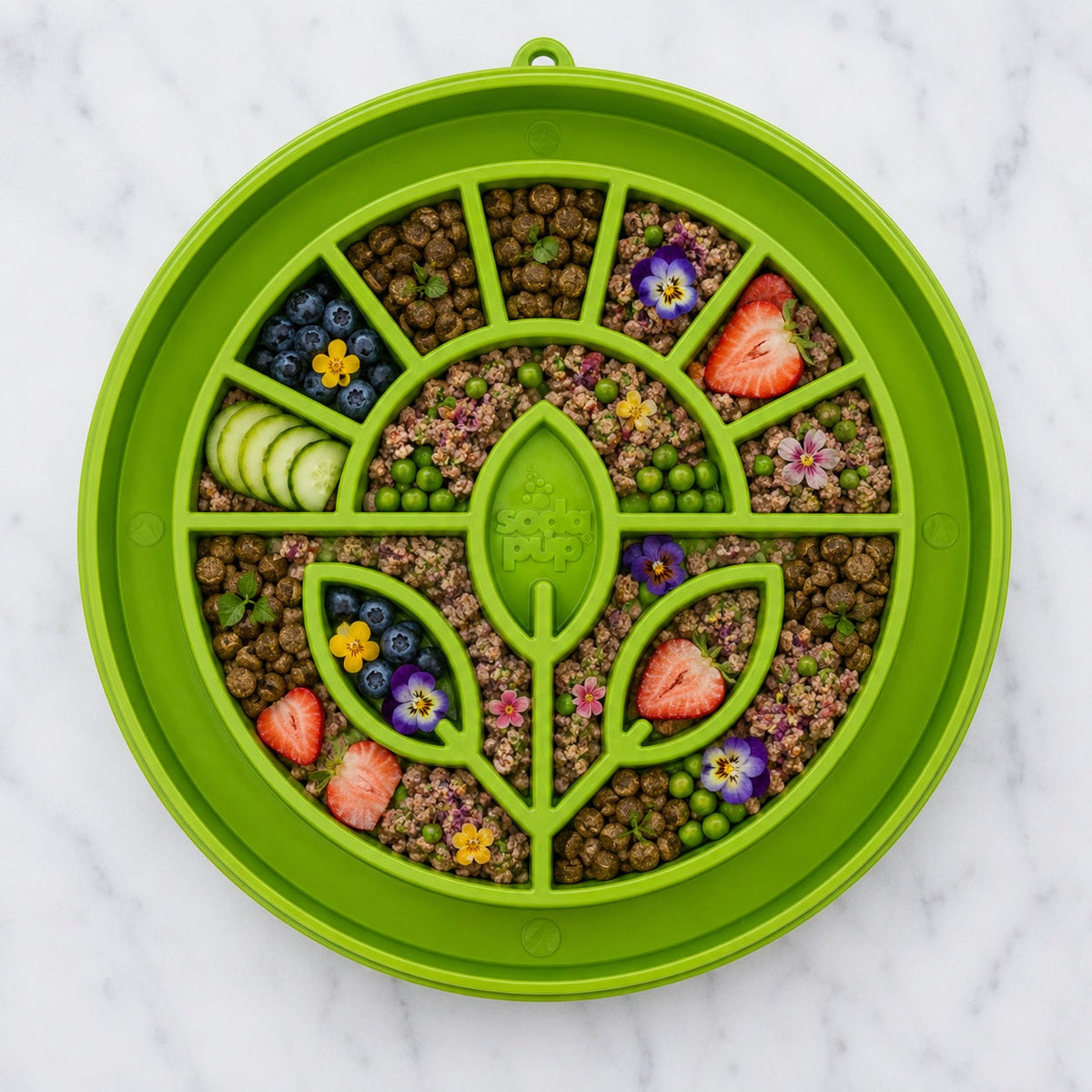 SodaPup Garden eTray – Shallow Slow Feeder Bowl – alternate view 1