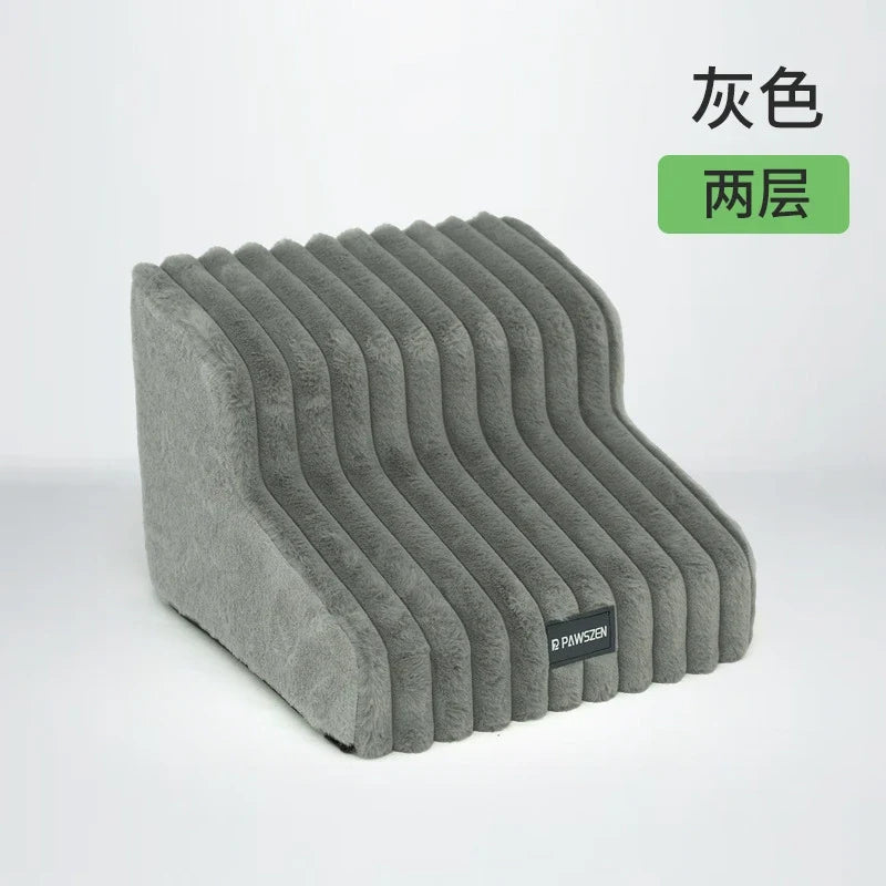 Non-Slip Pet Stairs with 35° Slope Ramp – High Resilience Sponge Steps – alternate view 4