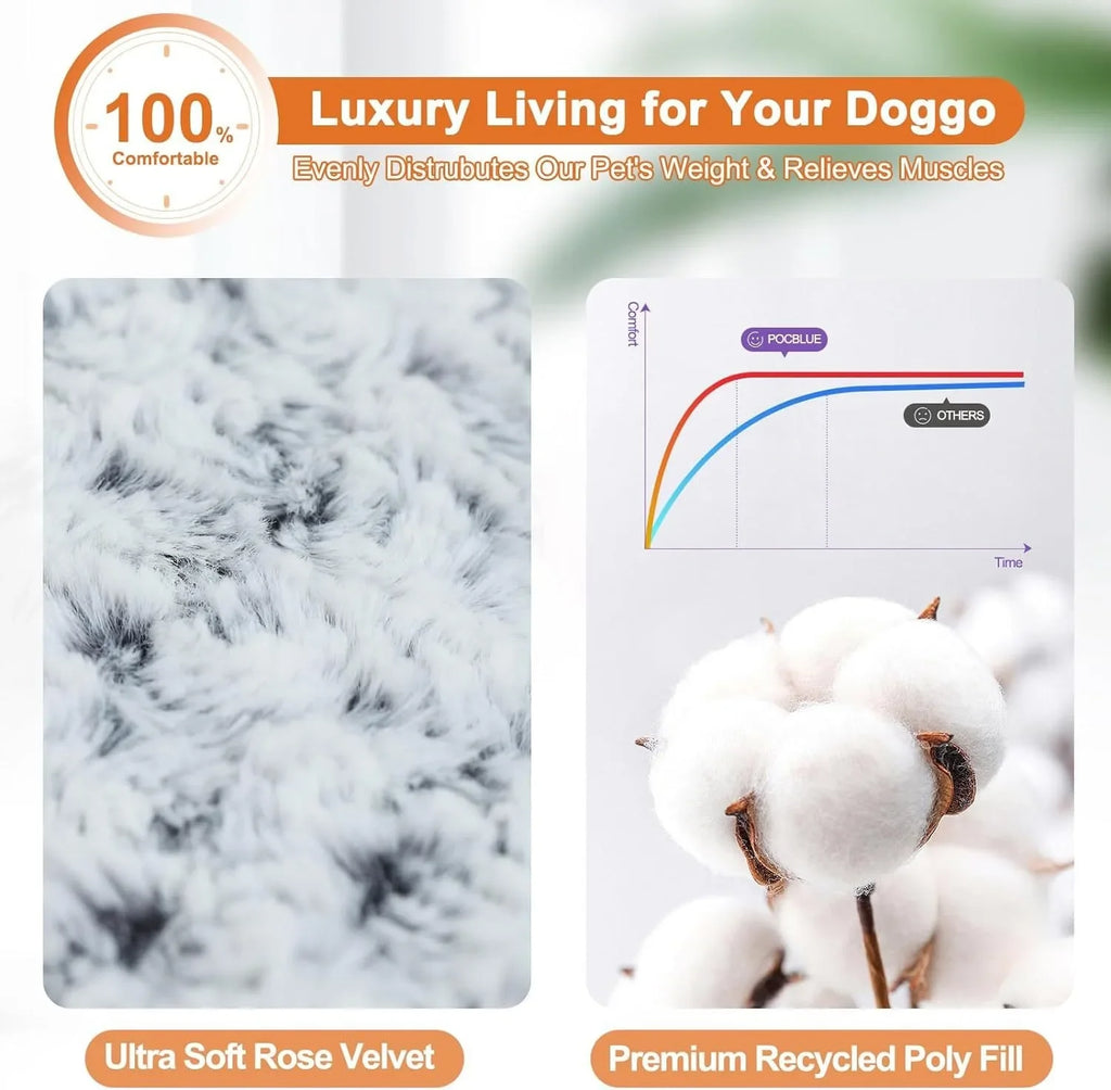 Fluffy Dog Bed – Plush Sofa Pet Bed Mat – alternate view 13