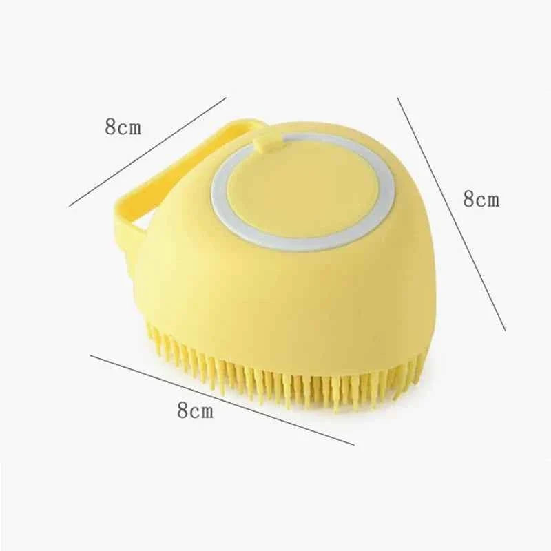 Soft Silicone Dog & Cat Bath Massage Brush – alternate view 3