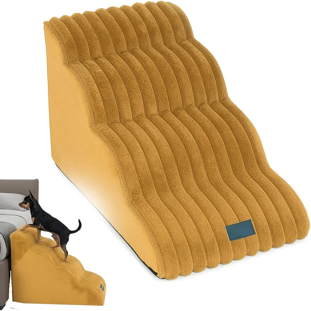 Non-Slip Pet Stairs with 35° Slope Ramp – High Resilience Sponge Steps – alternate view 20