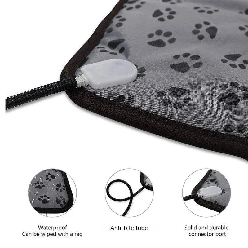 Adjustable Heated Dog Mat – Waterproof Electric Heating Pad with Timer – alternate view 6
