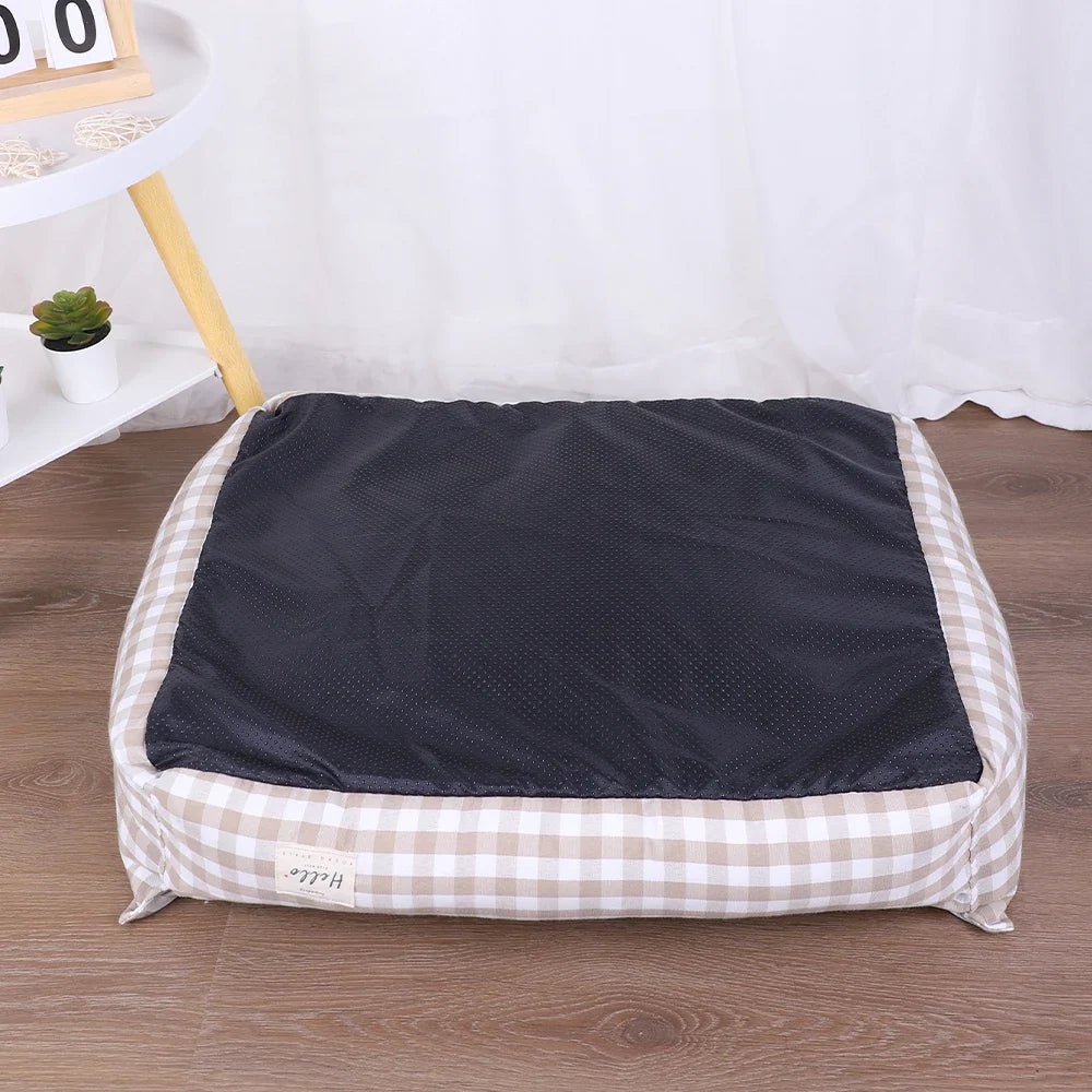 Plaid Dog Bed for Small Dogs – Cozy Sofa Cushion Bed – alternate view 5