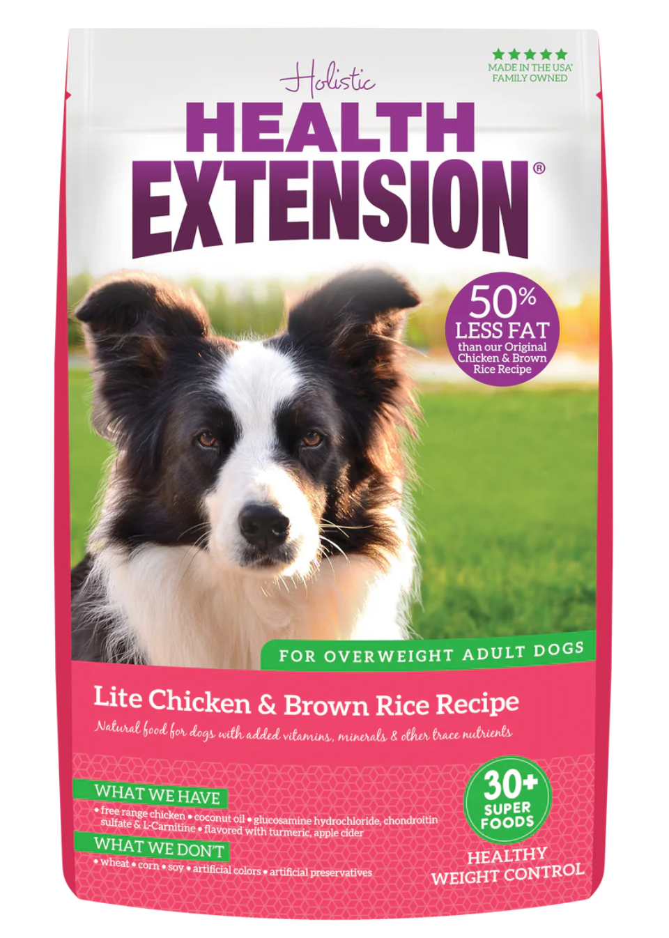 Health Extension All Life Stages Lite Original Chicken and Brown Rice Dog Food – front view