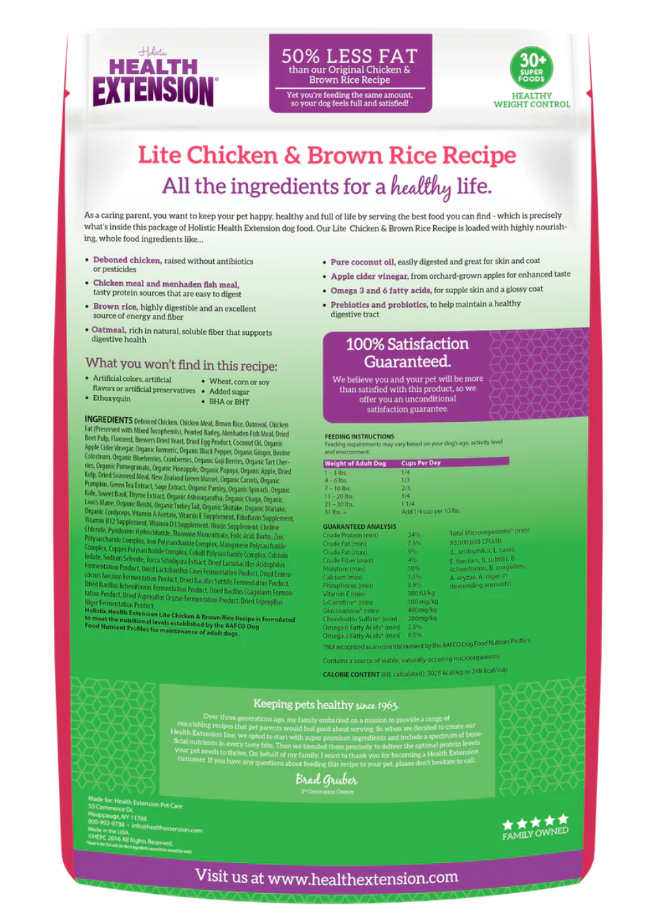 Health Extension All Life Stages Lite Original Chicken and Brown Rice Dog Food – alternate view 2