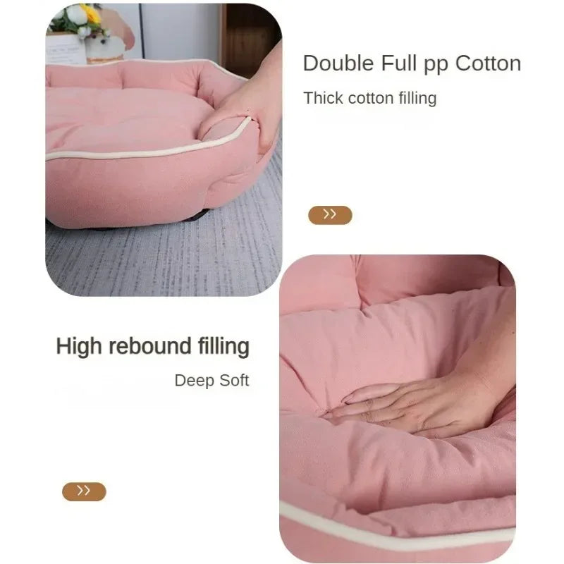 Big Fluffy Dog Sofa Bed – Small Breeds, Cozy Cushion – alternate view 9
