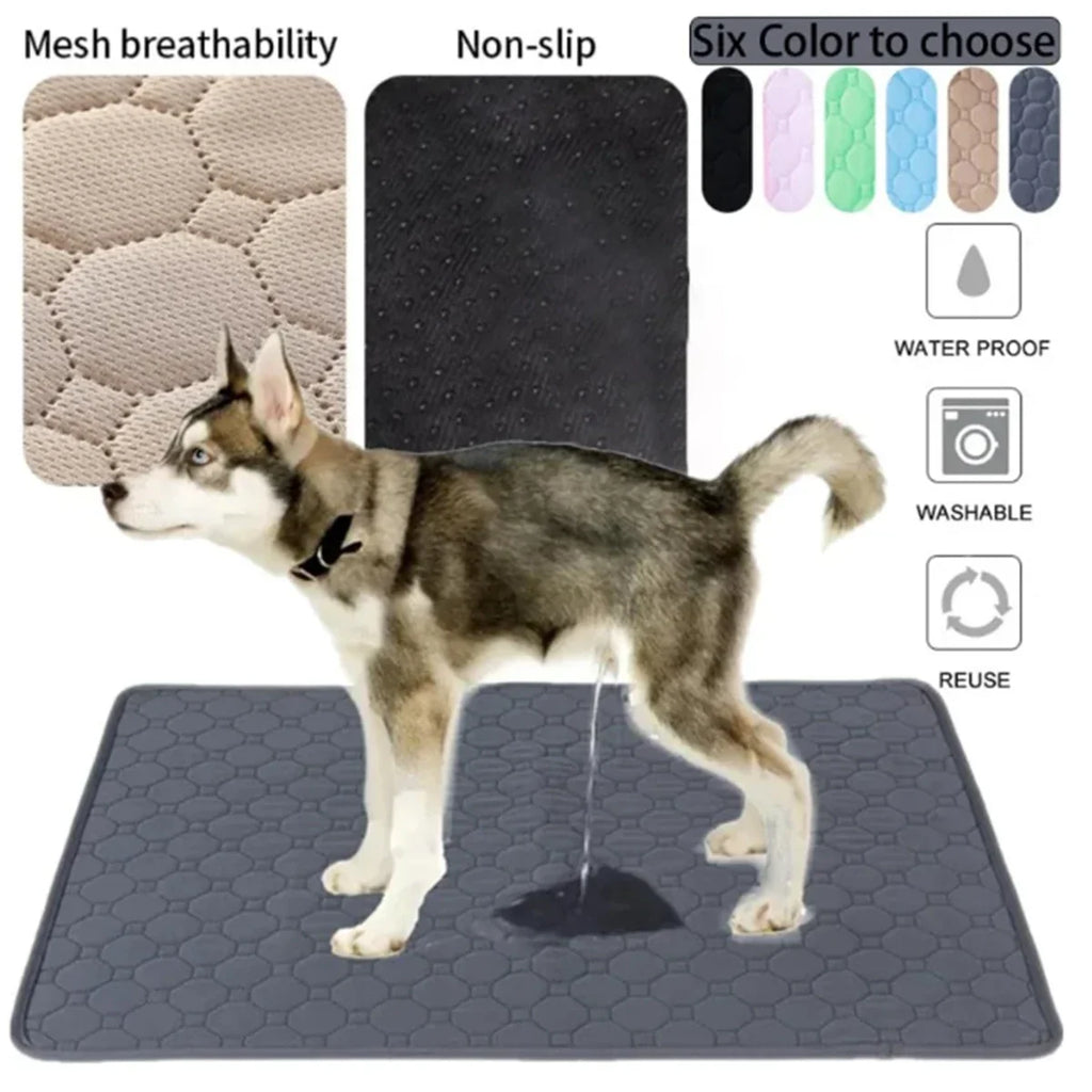 Reusable Washable Dog Pee Pad – Waterproof Absorbent Mat – front view
