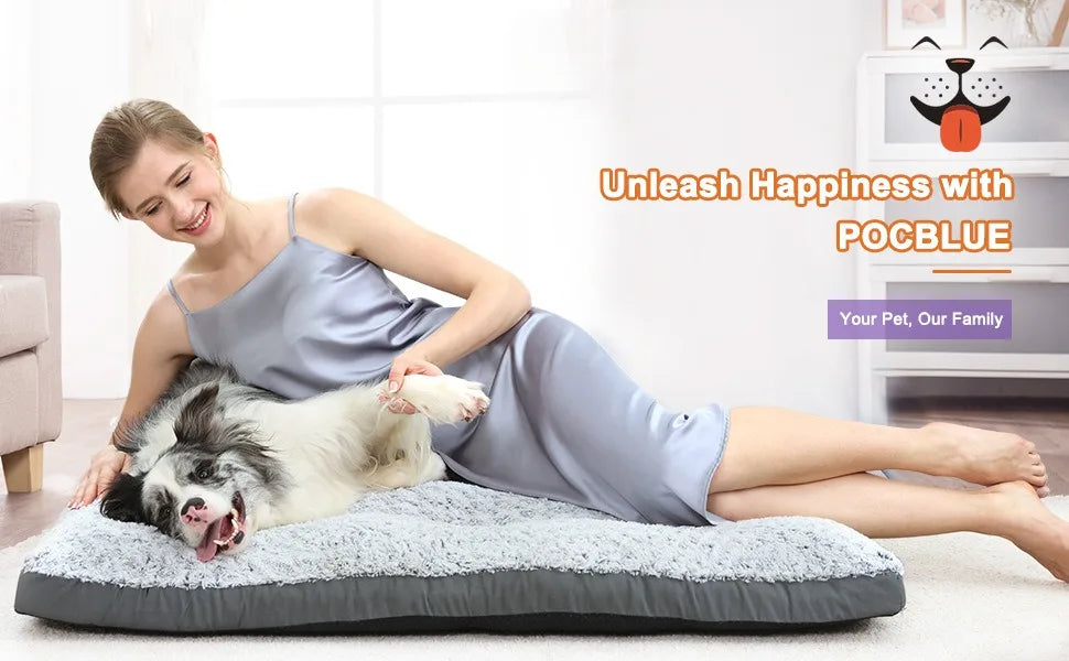 Fluffy Dog Bed – Plush Sofa Pet Bed Mat – alternate view 9