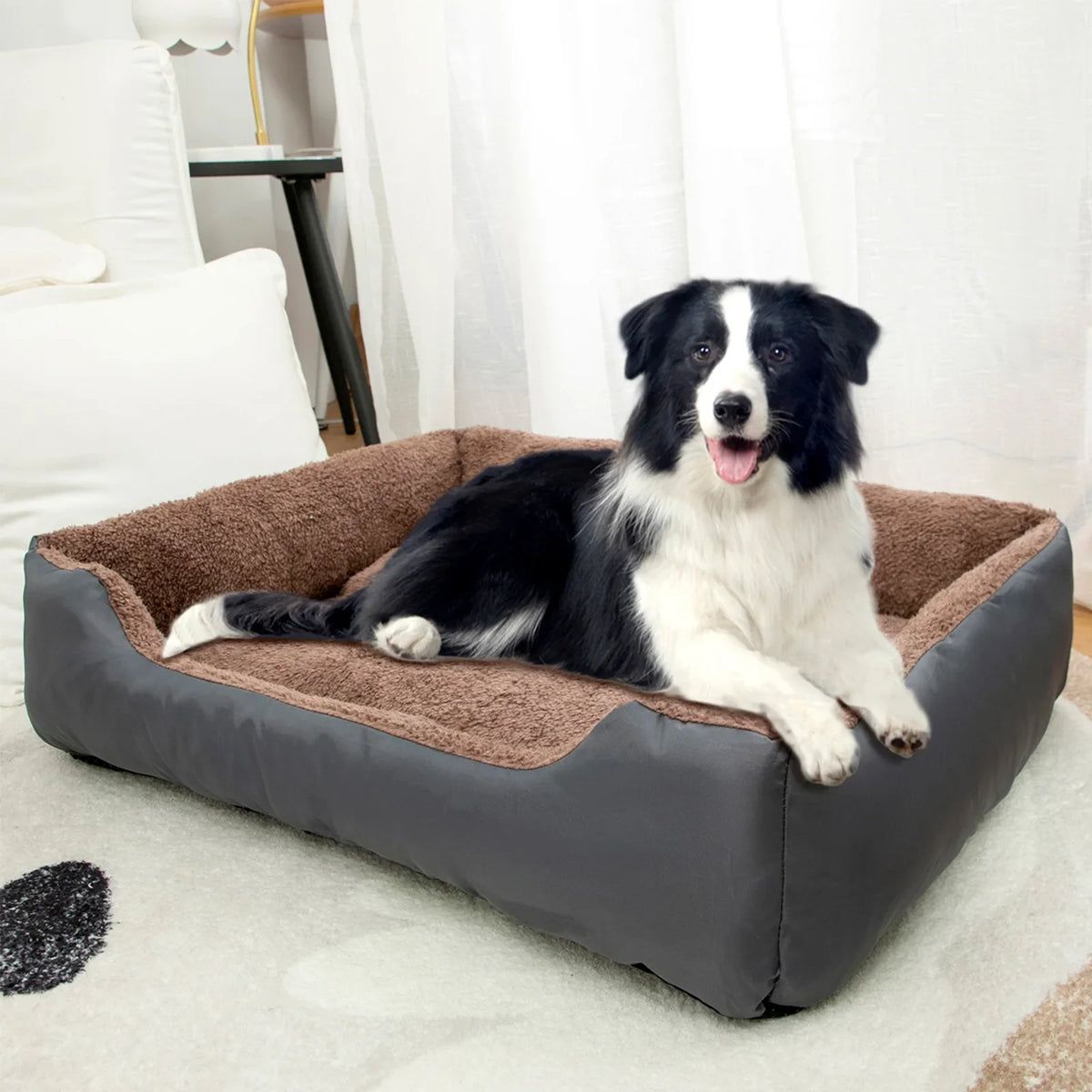 Dog Sofa Bed – Blanket & Cushion Pet Bed – alternate view 9