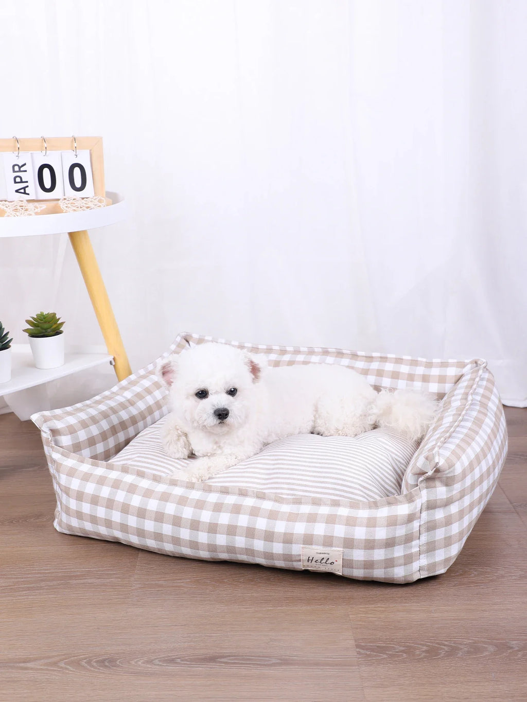 Plaid Dog Bed for Small Dogs – Cozy Sofa Cushion Bed – alternate view 17