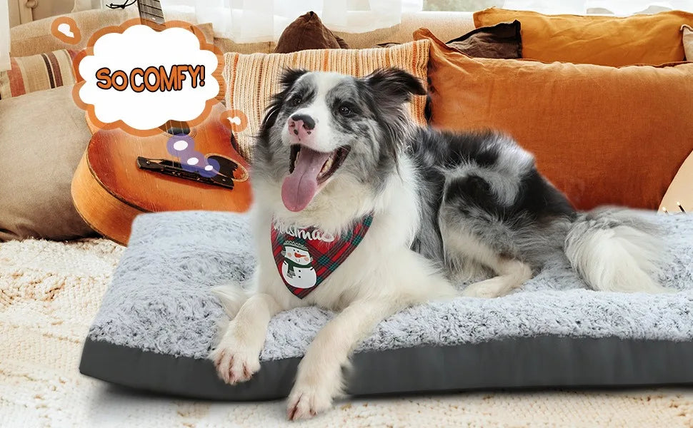 Fluffy Dog Bed – Plush Sofa Pet Bed Mat – alternate view 10