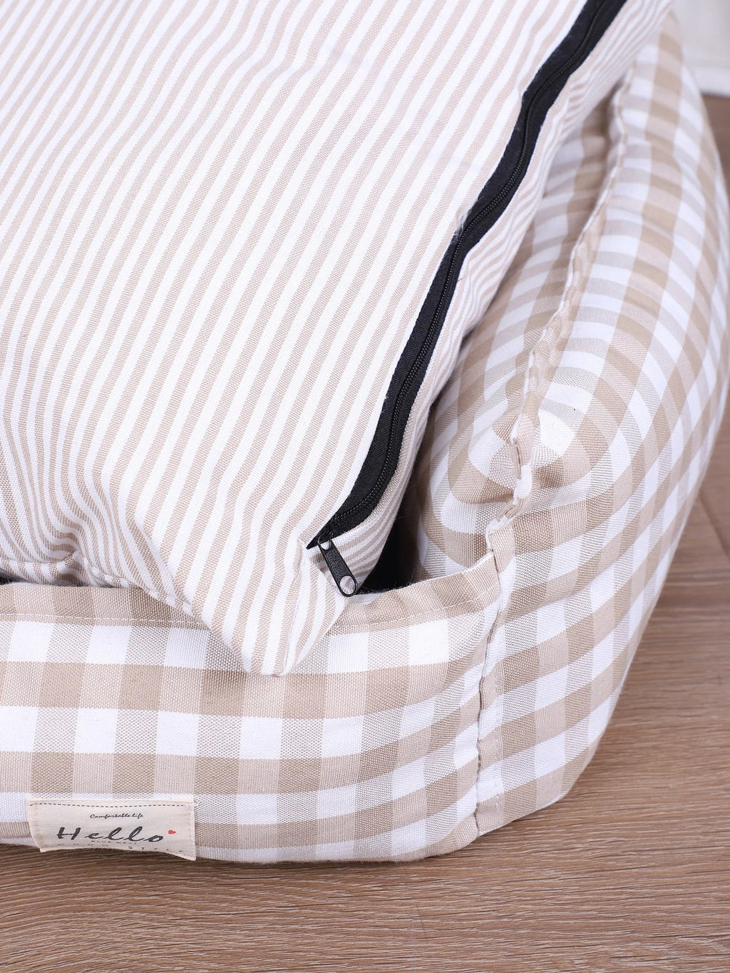 Plaid Dog Bed for Small Dogs – Cozy Sofa Cushion Bed – alternate view 21
