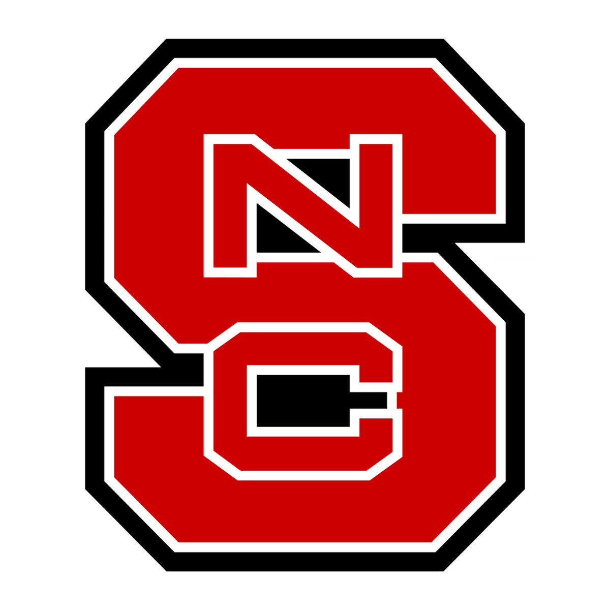 Ncaa North Carolina State University Mr Wuf Knottie Plush Dog Toy, side view