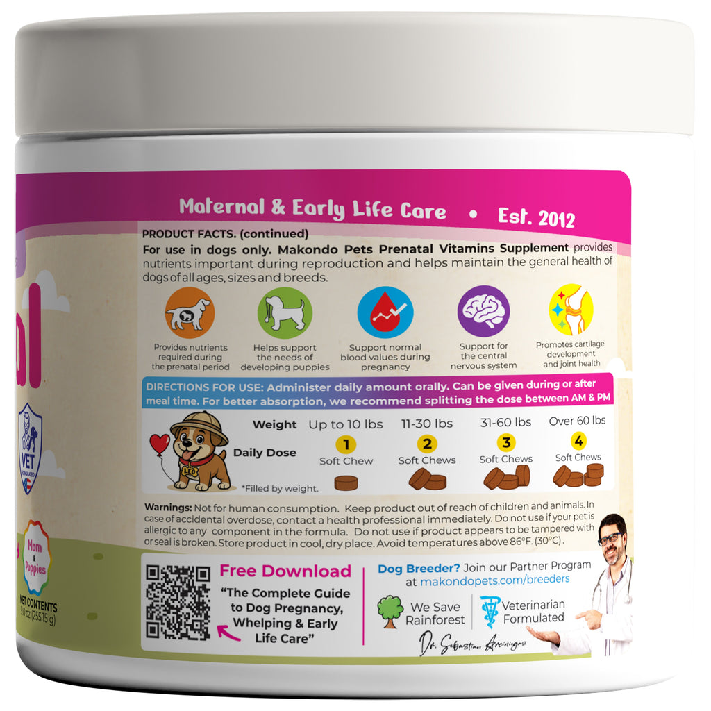 Dog Prenatal Vitamins – 120 Soft Chews – alternate view 11