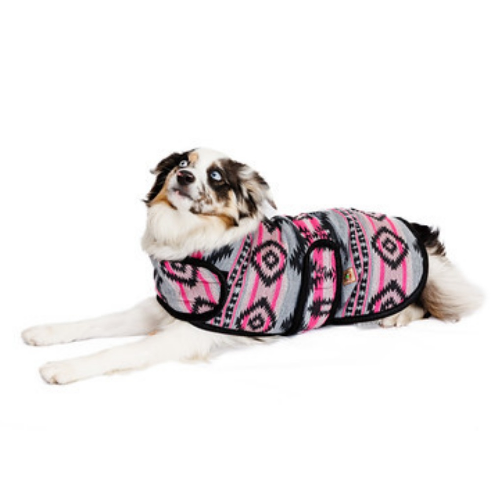 Sienna Dog Blanket Coat Southwestern Pattern with Fleece Lining – photo 7 of 8
