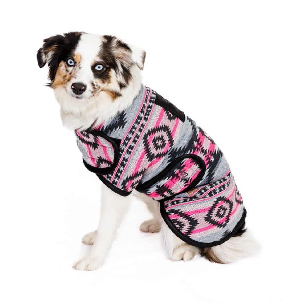 Sienna Dog Blanket Coat Southwestern Pattern with Fleece Lining – photo 5 of 8