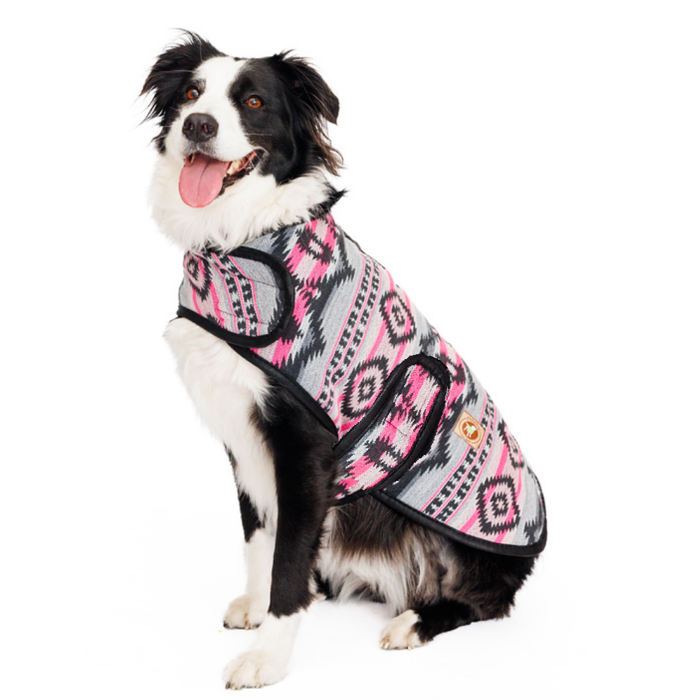 Sienna Dog Blanket Coat Southwestern Pattern with Fleece Lining – photo 4 of 8