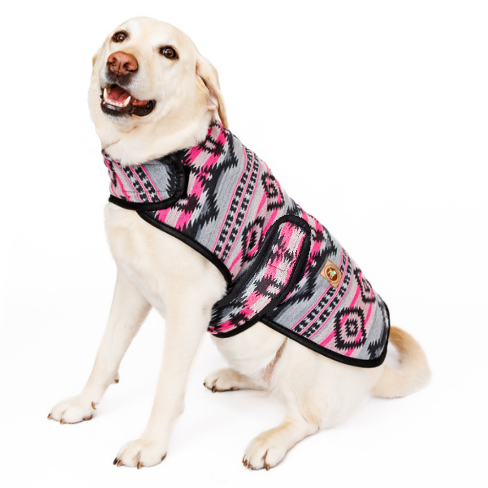 Sienna Dog Blanket Coat Southwestern Pattern with Fleece Lining – photo 1 of 8