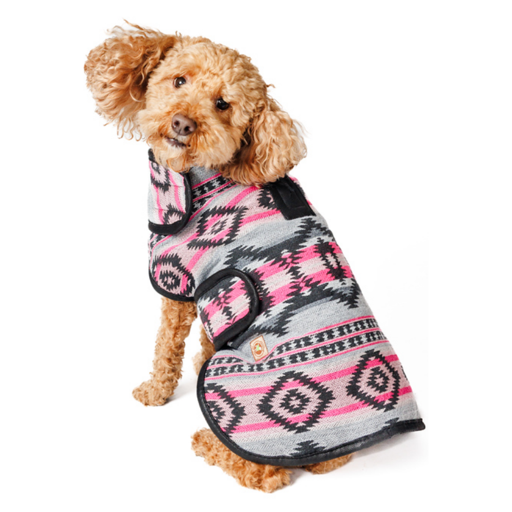 Sienna Dog Blanket Coat Southwestern Pattern with Fleece Lining – photo 6 of 8