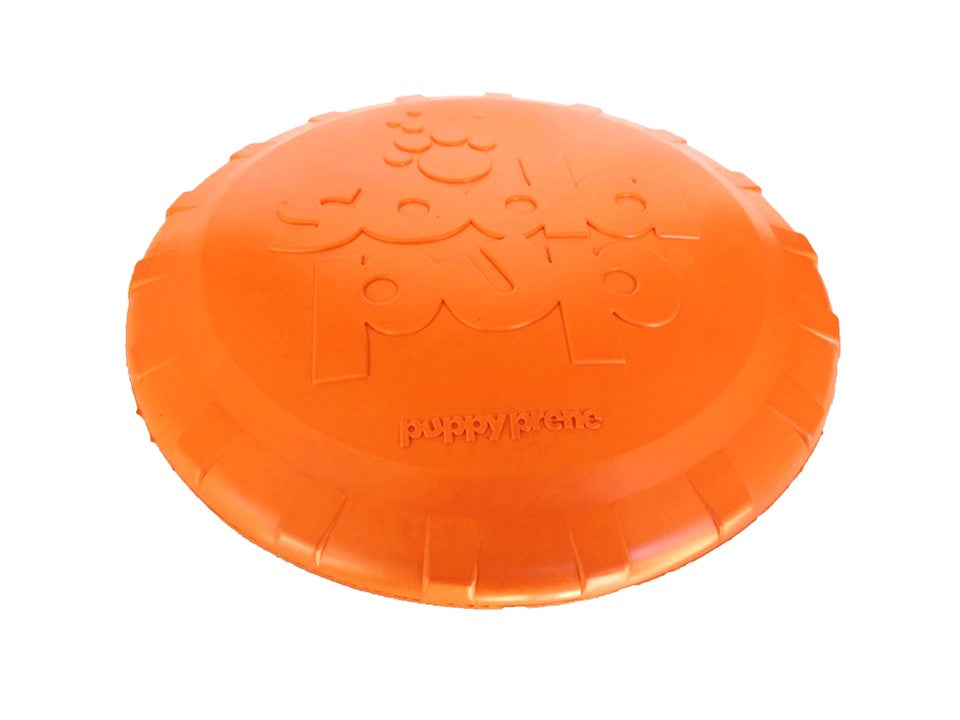 SodaPup Bottle Top Flyer orange rubber frisbee dog toy – photo 7 of 13