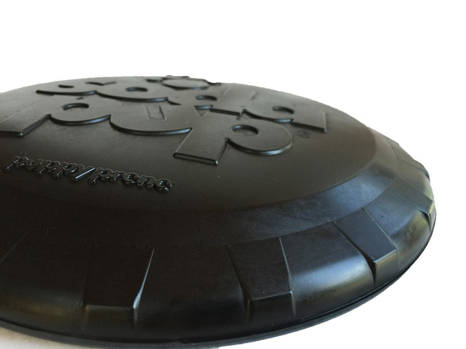 SodaPup Magnum Bottle Top Flyer black rubber frisbee dog toy – photo 5 of 10