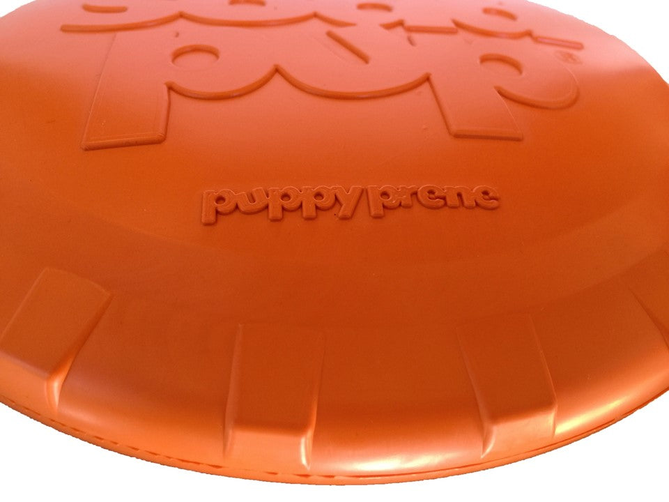 SodaPup Bottle Top Flyer orange rubber frisbee dog toy – photo 9 of 13
