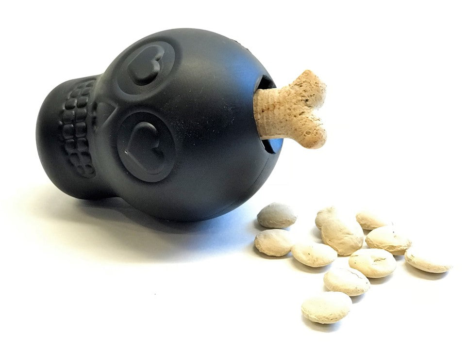 Magnum Sugar Skull Dog Chew Toy & Treat Dispenser – USA Made – alternate view 6