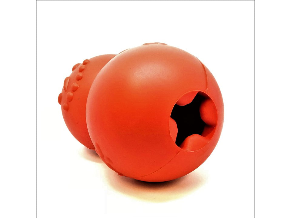 SodaPup Snowman red rubber treat dispenser dog toy – photo 6 of 6