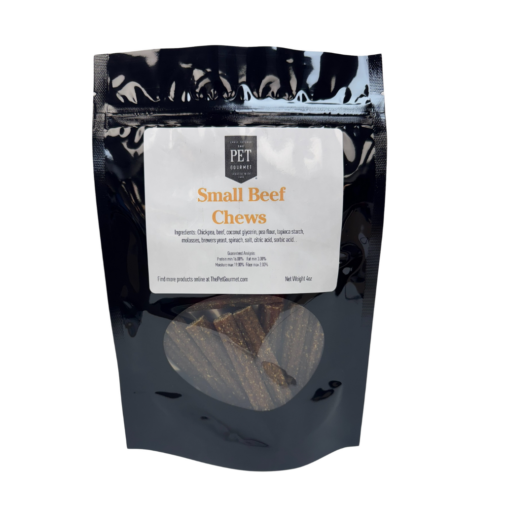 Small Beef Gourmet Chew Sticks  4 oz Bag