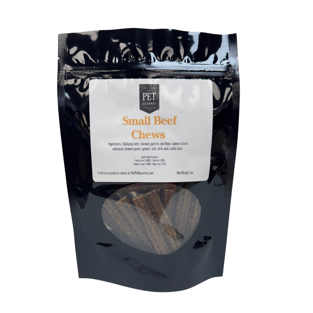Small Beef Gourmet Chew Sticks  4 oz Bag