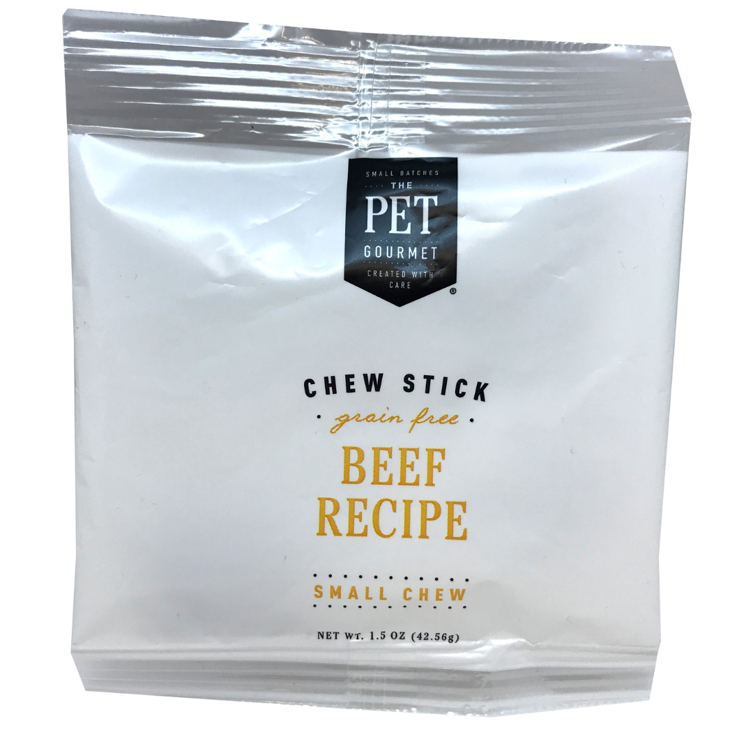 Beef Gourmet Chew Sticks for Dogs, detail view